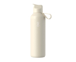 Fles van gerecycled roestvrij staal met rietje 710ml Ocean Bottle kleur zand