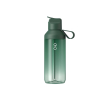 Transparante fles met rietje en klapdeksel 710ml Ocean Bottle kleur donkergroen