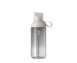 Transparante fles met rietje en klapdeksel 710ml Ocean Bottle kleur lichtgrijs