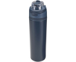 Enkelwandige fles met opklapbaar rietje en matte afwerking 800ml kleur marineblauw