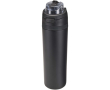 Enkelwandige fles met opklapbaar rietje en matte afwerking 800ml kleur zwart