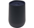 Dubbelwandige beker met schuifdeksel en luchtisolatie 360ml kleur marineblauw