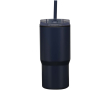 Dubbelwandige thermobeker met lekvrije deksel 540ml kleur marineblauw