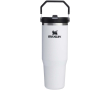 Stanley thermobeker 890ml met lekvrije inklapbare rietje kleur wit