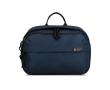 Reistoilettas van RPET met handgreep bovenop en veel ruimte kleur marineblauw