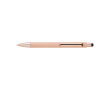 Luxe pen met matte afwerking en glanzende verf, blauwe inkt kleur roze