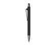 Pen met matte afwerking en details in grafietkleur, blauwe inkt kleur zwart