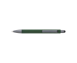 Pen met matte afwerking en details in grafietkleur, blauwe inkt kleur groen