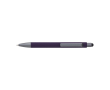 Pen met matte afwerking en details in grafietkleur, blauwe inkt kleur paars