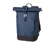 Roll-top laptoprugzak met gewatteerde schouderbanden, 15 inch kleur blauw