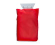 Ijskrabber met beschermende handschoen en gewatteerde binnenkant kleur rood