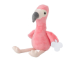 Flamingo knuffel met mogelijkheid om label te personaliseren kleur roze