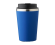 Thermosbeker van roestvrij staal met zwarte deksel, 350 ml kleur ultramarijn blauw