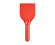 Grote ijskrabber van gerecycled plastic met handvat kleur rood