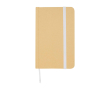 Notitieboek met harde kaft van gerecycled papier met lint A6 pagina’s kleur wit