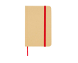 Notitieboek met harde kaft van gerecycled papier met lint A6 pagina’s kleur rood