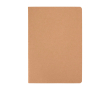 Agenda-notitieboek van kraftpapier met genaaide rug A5 kleur naturel