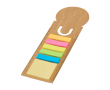 Meetlat met gekleurde kleine en grote post-its kleur naturel