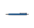 Balpen van gerecycled plastic met zwarte semi-gel inkt 0,7 mm kleur marineblauw