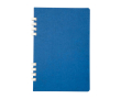 A5-notitieboek met harde kaft van gerecycled gelijnd papier kleur marineblauw