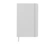 Moleskine gelijnd notitieboek met elastische sluiting kleur wit