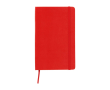 Moleskine gelijnd notitieboek met elastische sluiting kleur donkerrood