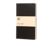 Moleskine Cahier gelijnde schrift met kartonnen kaft en binnenvak kleur zwart