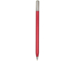 Pen van gerecycled aluminium met draaimechanisme en zwarte inkt kleur rood
