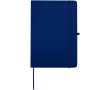 A5-notitieboek met harde kaft van kunstleer en gelinieerde pagina’s kleur marineblauw