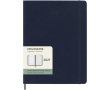 Wekelijkse agenda van leer-kleurig papier met zachte kaft Moleskine kleur blauw
