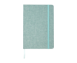 Hardcover notitieboek van gerecycled katoen A5, gelinieerde pagina's kleur pastel groen