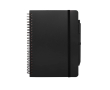 Notitieboek met harde kaft van gerecycled plastic A5 pagina’s kleur zwart