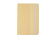 Gerecycled kartonnen hardcover notitieboek met elastiek A5 kleur lila