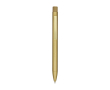 Gerecyclede messing pen met ijzeren clip en blauwe inkt kleur goud