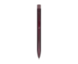 Gerecyclede messing pen met ijzeren clip en blauwe inkt kleur bordeaux
