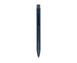 Gerecyclede messing pen met ijzeren clip en blauwe inkt kleur blauw
