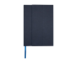 Notitieboek met harde kaft van gerecycled plastic A5 pagina’s kleur marineblauw