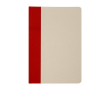 Hardcover notitieboek van suikerrietplastic A5, gelinieerde pagina's kleur zalm