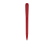 Gerecyclede plastic pen met lange schrijflengte en blauwe inkt kleur rood