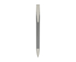 Pen met gerecycleerd plastic lichaam en clip, blauwe inkt kleur grijs