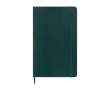 Vegan XL gelijnd notitieboek met pythonlook Moleskine Vegea Boa kleur groen