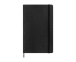 Vegan XL gelijnd notitieboek met pythonlook Moleskine Vegea Boa kleur zwart