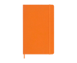 XL gelijnd notitieboek met zachte vegan Moleskine Vegea Capri kaft kleur oranje