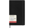 Dagagenda met zachte kaft en elastische sluiting Moleskine kleur zwart