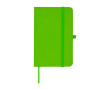 Notitieboek met harde kaft en zachte touch cover A6 pagina’s kleur limoen groen