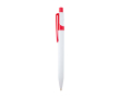 Sofistische balpen van gerecycled plastic, zwarte inkt kleur rood