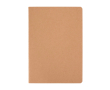 Notitieboek van kraftpapier met genaaide rug A5, gelijnde pagina’s kleur naturel