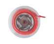 Intrekbaar meetlint met knop en vergrendelingsmechanisme, 1,5 m kleur rood