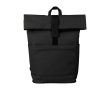 PU-laptoprugzak met voor- en zijvak, 15 inch kleur zwart