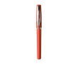 Pen met dop en transparant detail, zwarte gellak inkt kleur rood